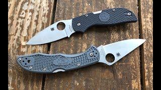 Comparing the Spyderco Delica and FRN Chaparral Pocketknives