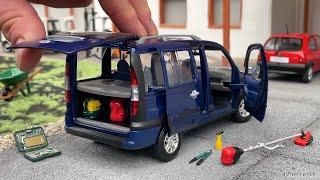 1:24 Fiat Doblo Malibu 2003, blue - Norev [Unboxing]