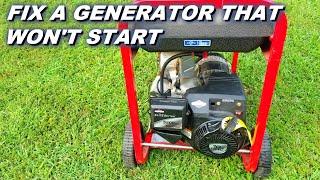 Fix a Briggs and Stratton generator that won't start.