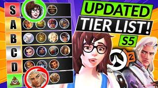 NEW UPDATED SEASON 5 TIER LIST - Best Meta Heroes After NEW PATCH - Overwatch 2 Guide