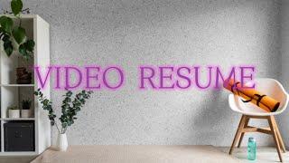 Video Resume : AMEERA ZALQIS (UTM)