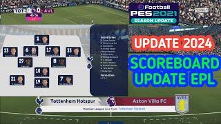 PES 2021New Premier League Scoreboard v.1 Released 19/05/2024