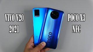 Vivo V20 2021 vs Poco X3 NFC | SpeedTest and Camera comparison