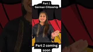 Get German citizenship easily - Part 1 #shorts #indian  #indianingermany #indianineurope