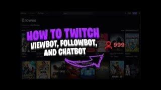 Twitch view bot and Follow bot (DISCORD SERVER) +1,000 views!