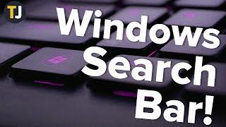 Customizing Your Search Bar in the Windows 10 Taskbar!