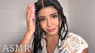 ASMR ESPAÑOL / Asmr PERO LAVÁNDOME EL CABELLO / ME doy un B4Ñ0 / sonido de AGUA