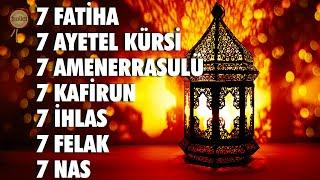 7 Fatihah 7 Ayatul Kursi 7 Amanarrasulu 7 Kafirun 7 Ikhlas 7 Falaq 7 Nas Qur'an Al Kareem Ruqyah