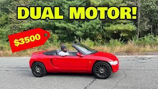 We put two motors in Hondas smallest sports car and it rips!