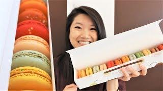 【Chantal Guillon】Macaron Gift Box - Red Velvet, Earl Grey, Almond Praline & more! | Dessert Vlog