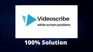 How to solve the white screen problem of VideoScribe || Fix problem of #videoscribe