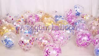 Susha E-Commerce Party & Wedding Confetti Balloons Sequins Balloon