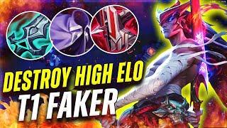 WHEN FAKER DESTROY HIGH ELO WITH YONE MID - KR Yone Ranked Gameplay Season 14