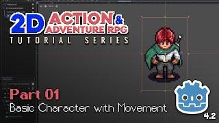 Make a Basic Top Down Character // E01 // Make a 2D Action & Adventure RPG in Godot 4