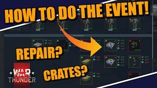 War Thunder HOW TO DO THE CRAFTING EVENT REPAIR FACTORY!