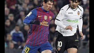 Leo Messi dribble vs Ever Banega