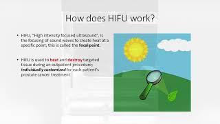 How High Intensity Focused Ultrasound Treatment Works for Prostate Cancer Works