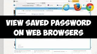 View saved password on web browsers