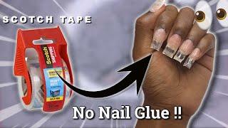 5- minute craft nail hacks | Tape Nails! | Fake nails at home