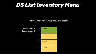 Game Making Made Simple: DS List Inventory Menu