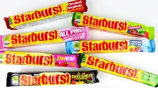 Starburst Mukbang!! The BEST Candy Unboxing & Taste Testing |  Sweet Heat! Summer Splash! All Pink!