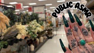 Public ASMR at Target  | Tapping, Scratching, Fabric Sounds, Camera Scratching, Crinkles