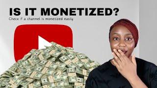 How to check if a YOUTUBE CHANNEL is MONETIZED | 2024 update  | Check monetisation status on YouTube