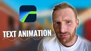 Lumafusion Text Animation Tutorial