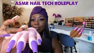 ASMR| Nail Tech  |ROLEPLAY| with Fake Hands 