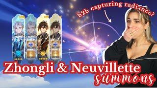 The LUCKIEST 4* streamer ⏐Neuvillette & Zhongli Summons 