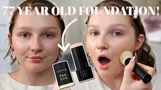 TESTING A 77 YEAR OLD FOUNDATION | Max Factor Pan Stik Foundation