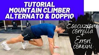 MOUNTAIN CLIMBER alternato & doppio - TUTORIAL - ADDOME