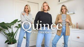QUINCE | First Impression Try on Haul & Review | Fall Haul