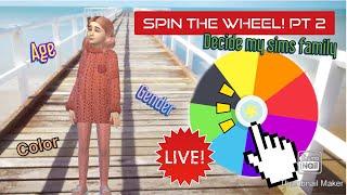 Quarentine, Sims, + SPINNING THE WHEEL to decide new sim story! PT 2