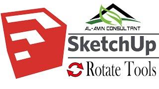 SketchUp Tutorial || Rotate Tools