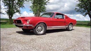 1968 Ford Shelby Mustang GT500KR Coupe 428 CJ 4 Speed in Red & Ride My Car Story with Lou Costabile