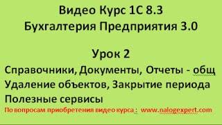 1С 8.3 Видео самоучитель «от Настроек до Баланса»  Бухгалтерия предприятия 3.0   Урок 2