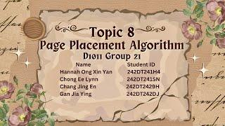 OS - Page Placement Algorithm