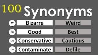 List of synonyms a to z, Synonyms in English