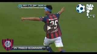 Gol de Alvarado. San Lorenzo 2 Gimnasia 0. Fecha 9. Torneo Inicial 2013