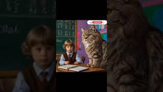 Cat first day at school #poorcat #cats #poorcat #meowsong #meowmeowsadsong