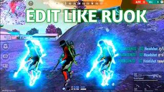 how to edit like ruok ff in kinemaster || JOZ FF || Garena free fire