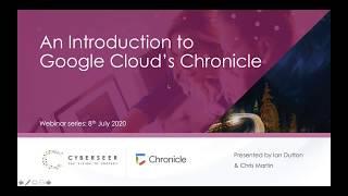 An intro to Google Cloud's Chronicle