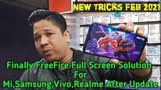 How To Enable FreeFire Full Screen After February Update | How To Enable FreeFire Full Screen Redmi
