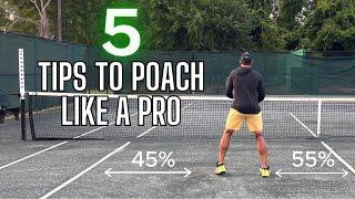 DOMINATE the net: Five poaching tips to win more doubles matches