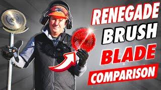 BRUSH BLADE COMPARISON VIDEO- FORESTER vs RENEGADE BLADES!