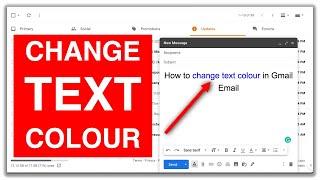 How to Change Text Colour in Gmail (Email)