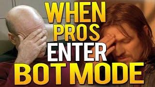 CS:GO - WHEN PRO PLAYERS ENTER BOTMODE!(FUNNY FAILS)