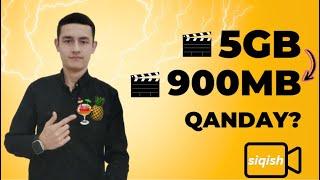 2024-yilda videoni qanday hajmini kamaytirish mumkin (5GBdan 900MBgacha)