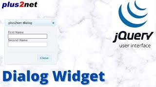 Dialog box using JQuery UI to display message and take user inputs